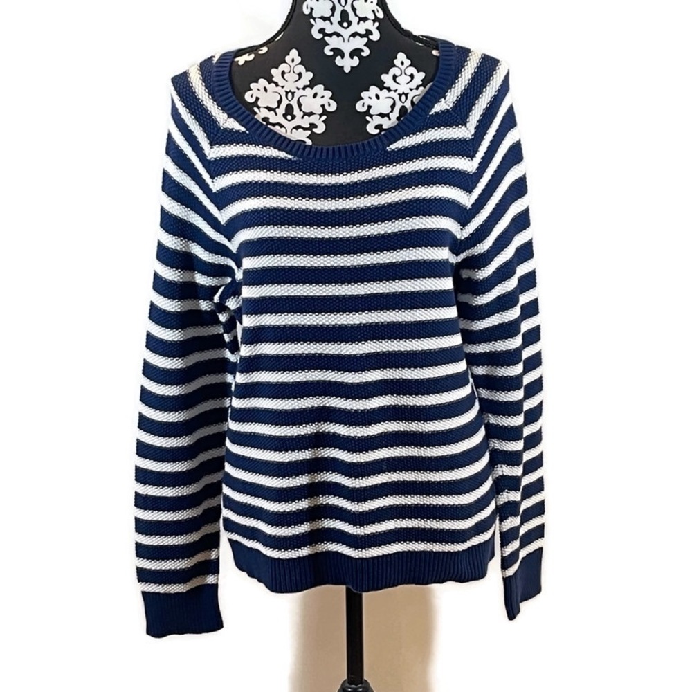 Liz Claiborne Striped Nautical Sweater